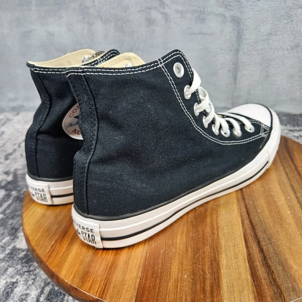 Converse Chuck Taylor All Star Mens 7.5 Womens 9.5 Black Canvas Shoes High Top